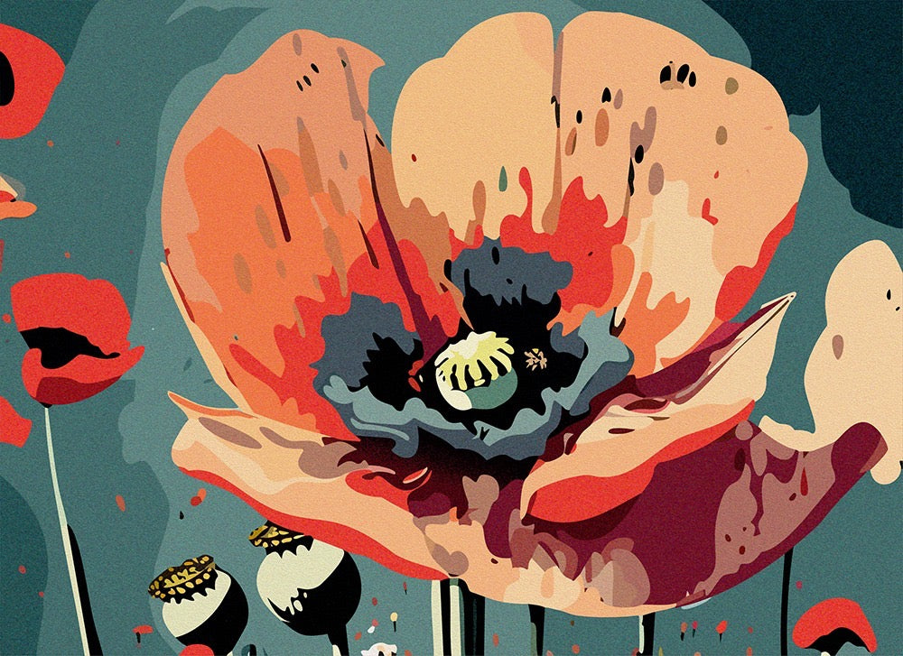 TAPETA POPPIES SE34461/SE34462/SE34463/SE34464 - GUMDESIGN