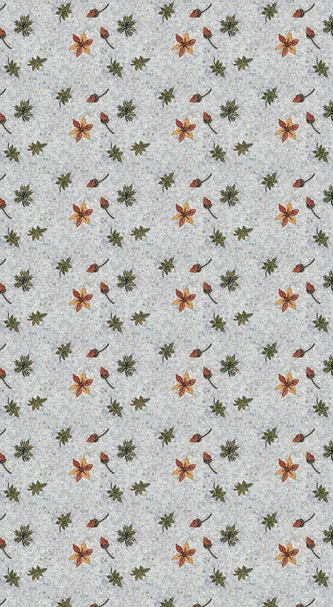 Tapeta MOSAICO_FIORI E FOGLIE SE34260 - GUMDESIGN